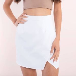 White Slit Skirt